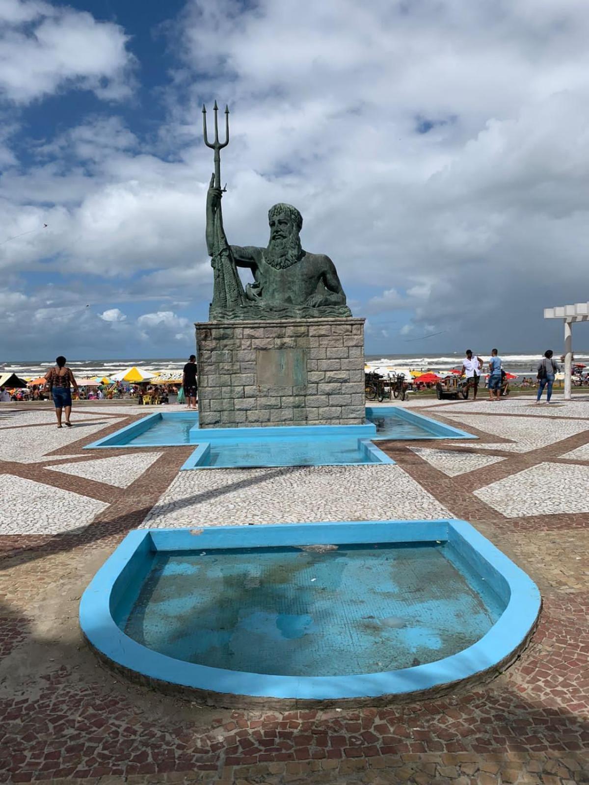 Apartamento Frente Ao Mar Com Varanda E Piscina Praia Grande  Luaran gambar
