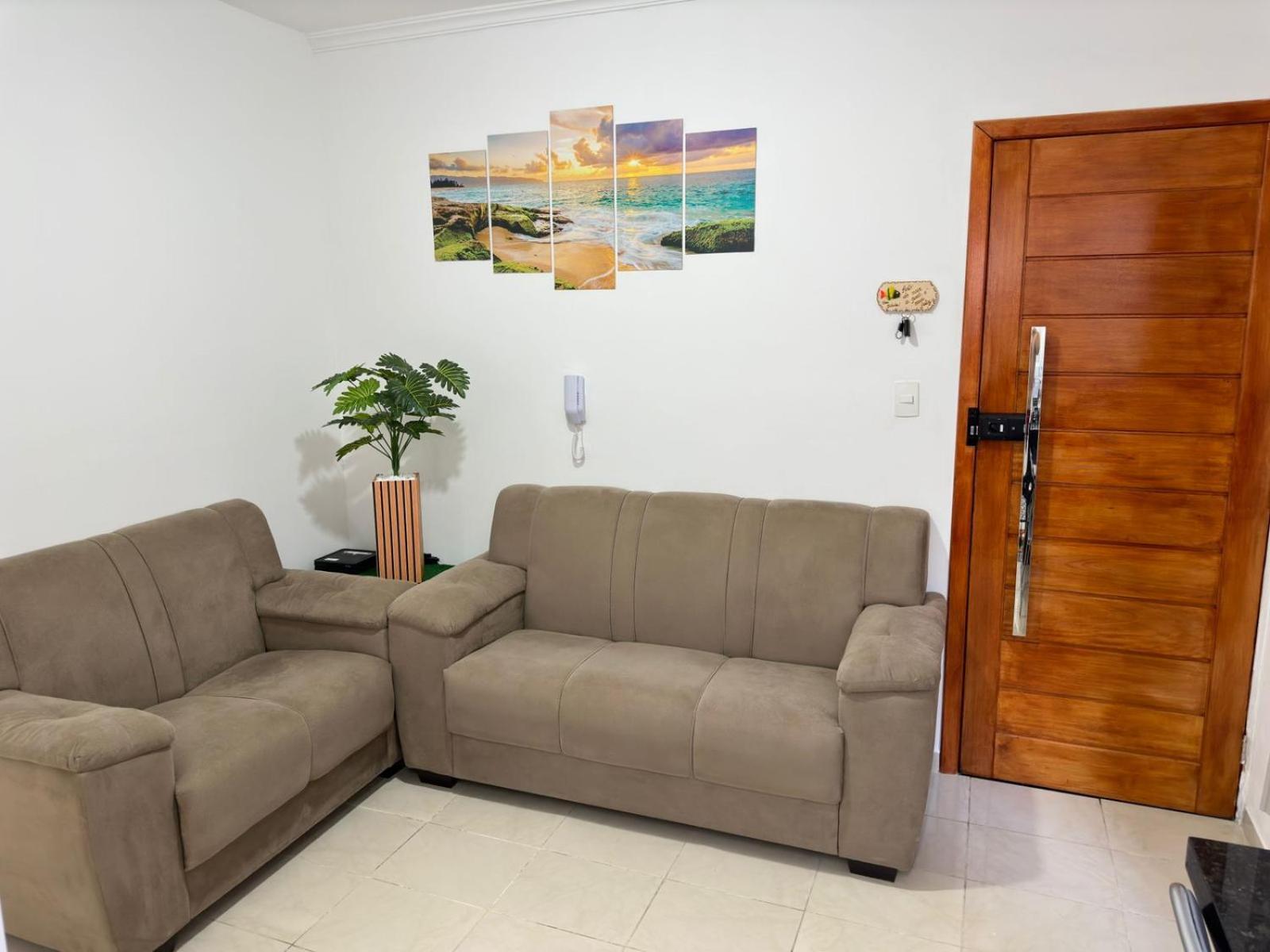 Apartamento Frente Ao Mar Com Varanda E Piscina Praia Grande  Luaran gambar